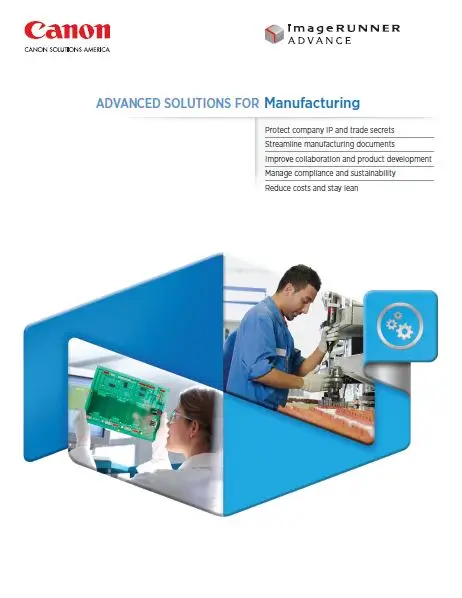 Canon, Advanced Solutions, Manufacturing, Resource Data Systems