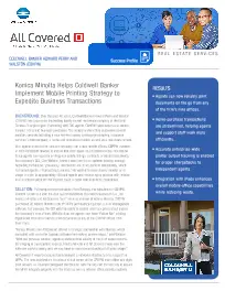 Coldwell Banker, Konica-Minolta, Resource Data Systems