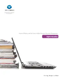 ECM, Higher Education, Konica-Minolta, Resource Data Systems