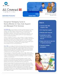 Evergreen Packaging, Konica-Minolta, environment, Resource Data Systems