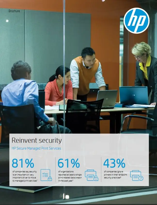 HP, Managed Print Services, Reinvent, Security, Brochure, HP, Hewlett Packard, Resource Data Systems