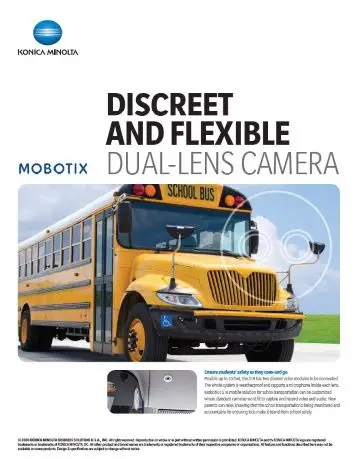 Mobotix, Dual Lens Camera, School Safety Solutions, Education, k-12, Konica Minolta, Resource Data Systems