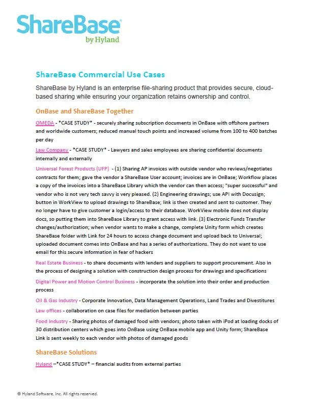 ShareBase, Commercial, Kyocera, Software, Document Management, Resource Data Systems