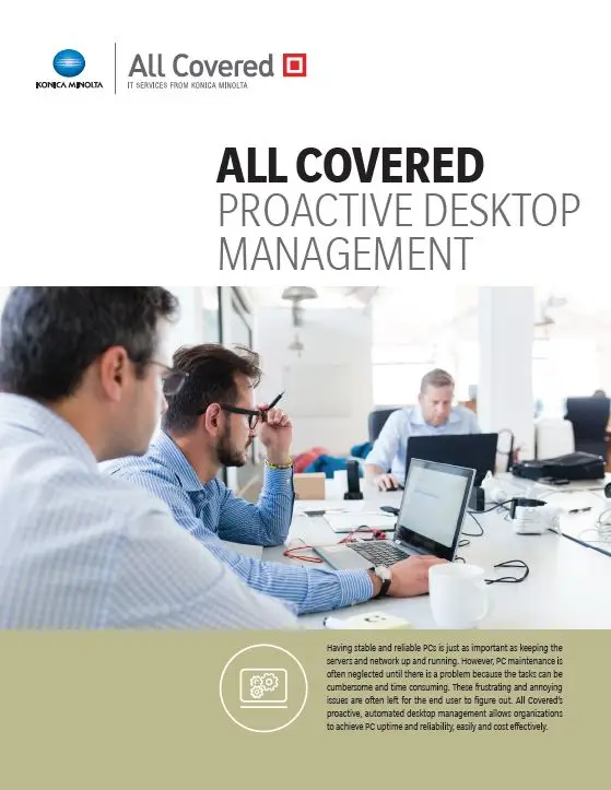 All Covered, Proactive Desktop Management, Konica-Minolta, Resource Data Systems