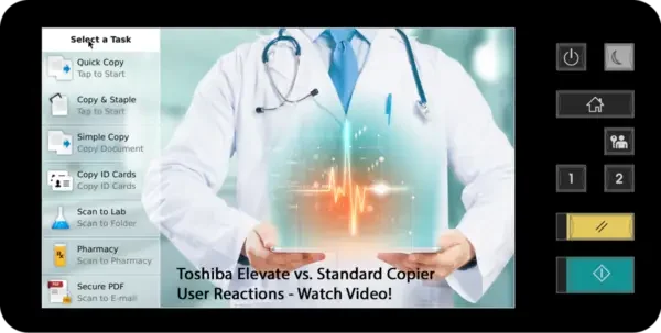 Elevate, Screen, Healthcare, Toshiba, Resource Data Systems