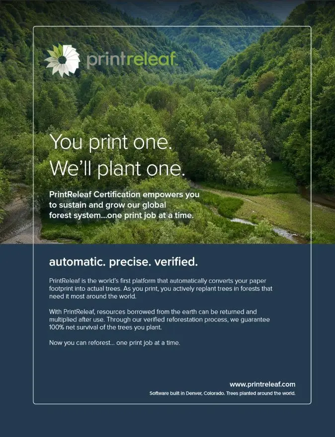 Full Brochure Cover, PrintReleaf, Resource Data Systems