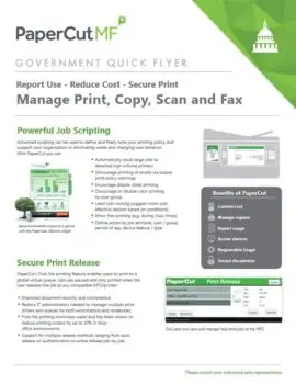 Papercut, Mf, Government Flyer, Resource Data Systems