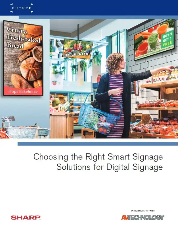 Sharp, Choosing The Right Smart Signage Solutions For Digital Signage, Resource Data Systems