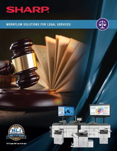 Sharp, Color Advanced, Legal Brochure, Resource Data Systems