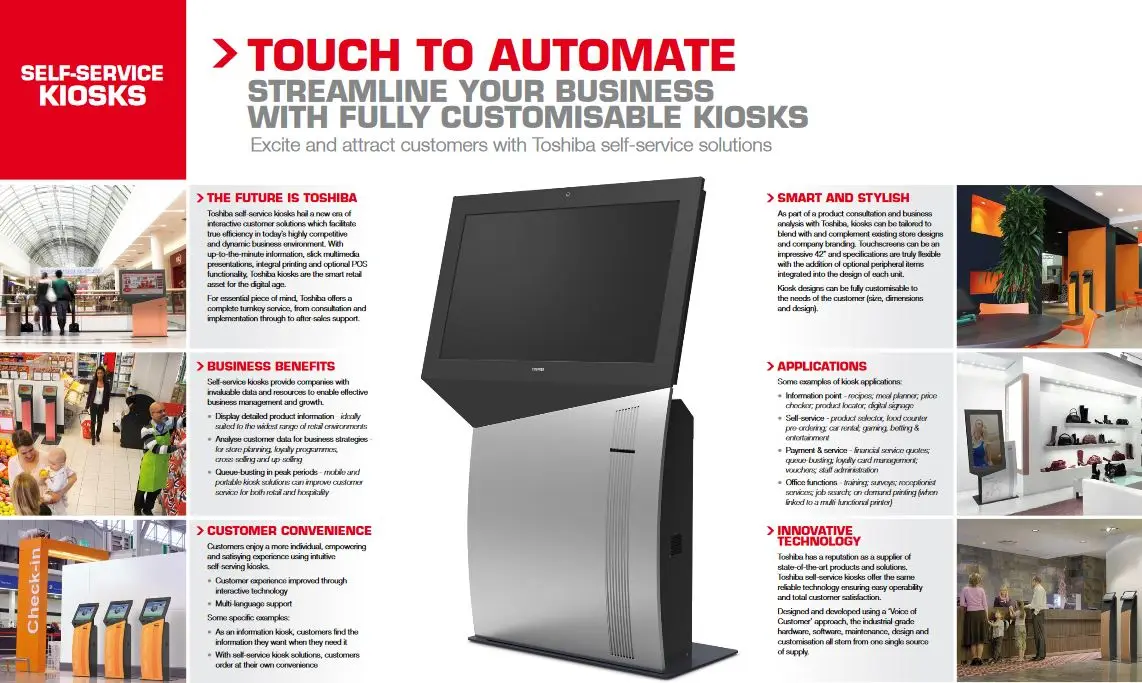 Self Service Kiosks, Retail, Digital Signage, Toshiba, Resource Data Systems